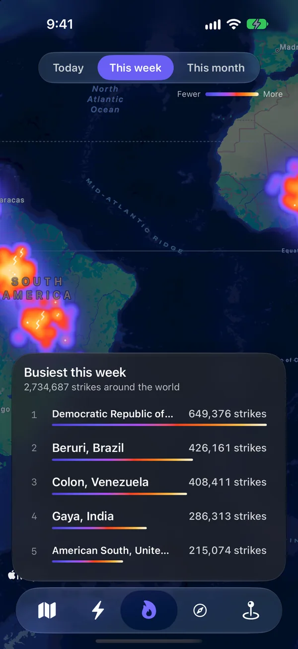 Hotspots in Lightning